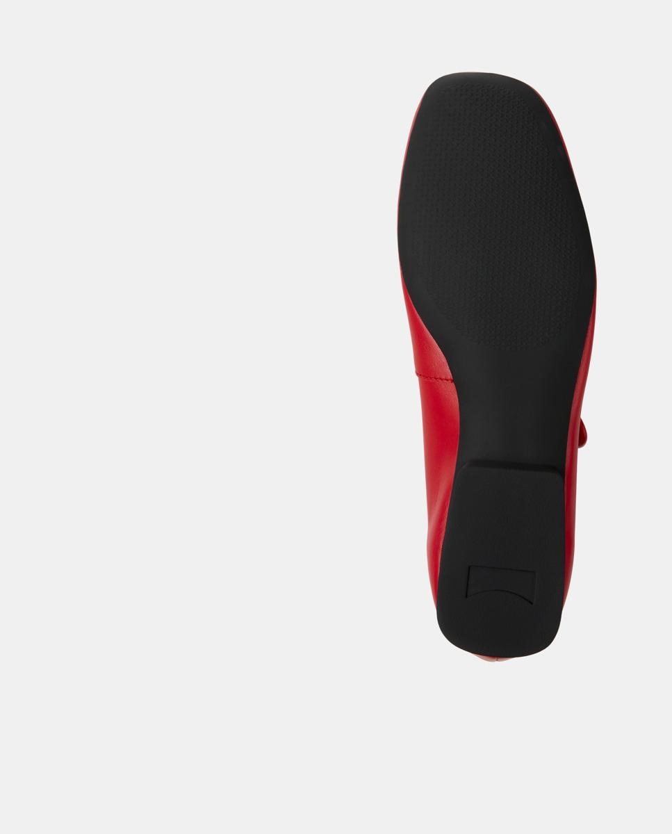 Merceditas planas de mujer casi myra de piel - Camper - Rojo Rojo-4