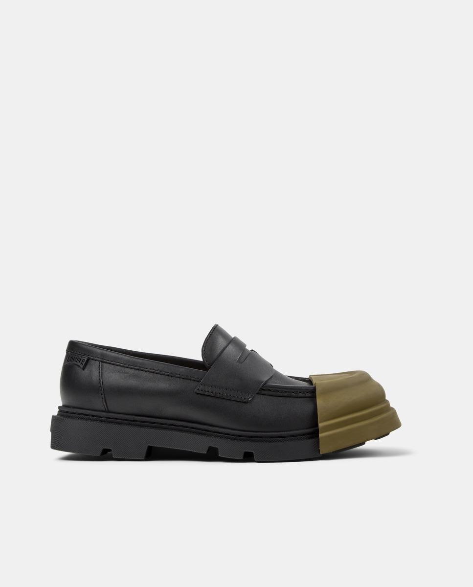 Mocasines de mujer Junction de piel - Camper - Negro Negro-1