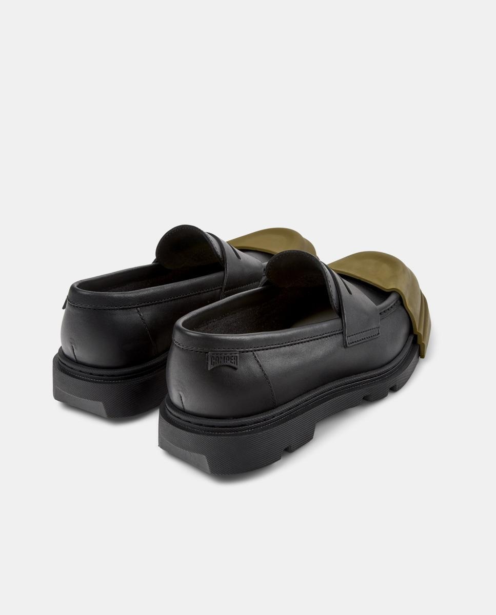 Mocasines de mujer Junction de piel - Camper - Negro Negro-2