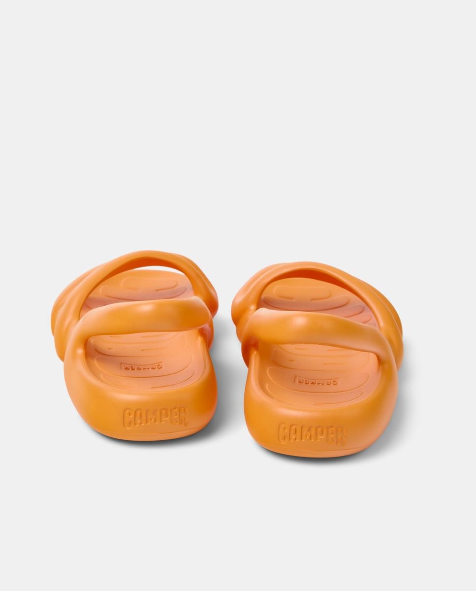 Sandalias planas de mujer kobarah flat abiertas - Camper - Naranja Naranja-2