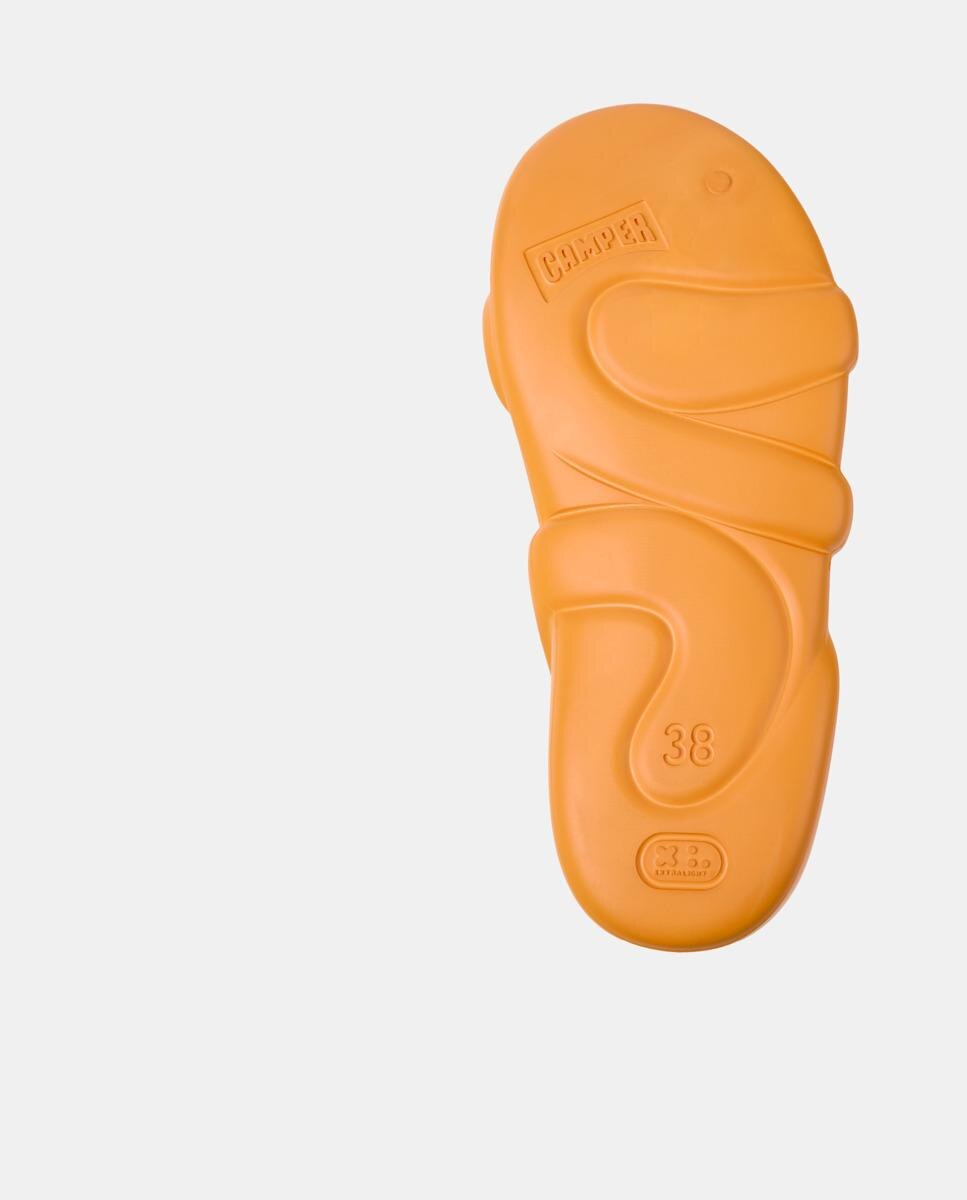 Sandalias planas de mujer kobarah flat abiertas - Camper - Naranja Naranja-4