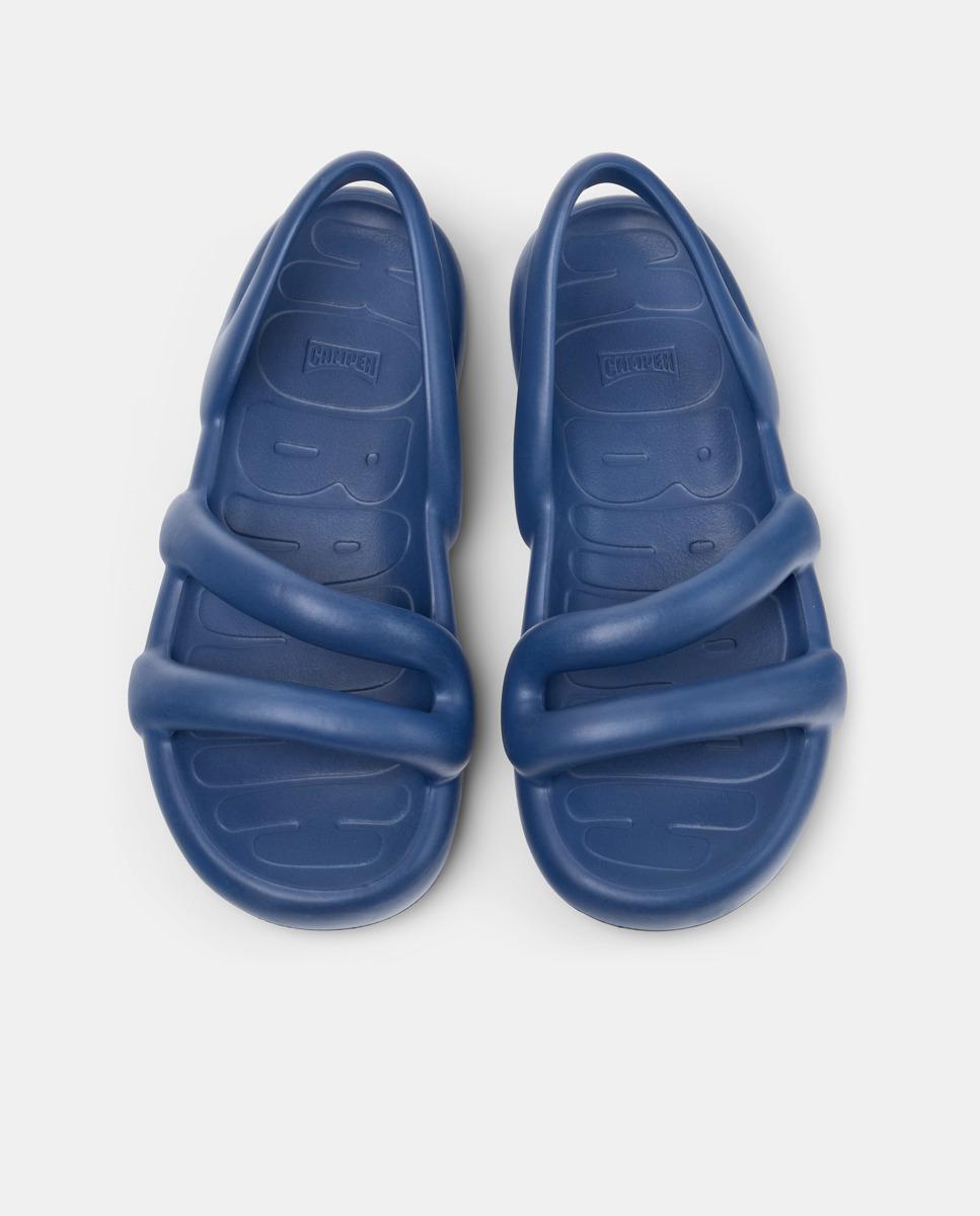 Sandalias planas de mujer kobarah flat abiertas - Camper - Azul Azul-3