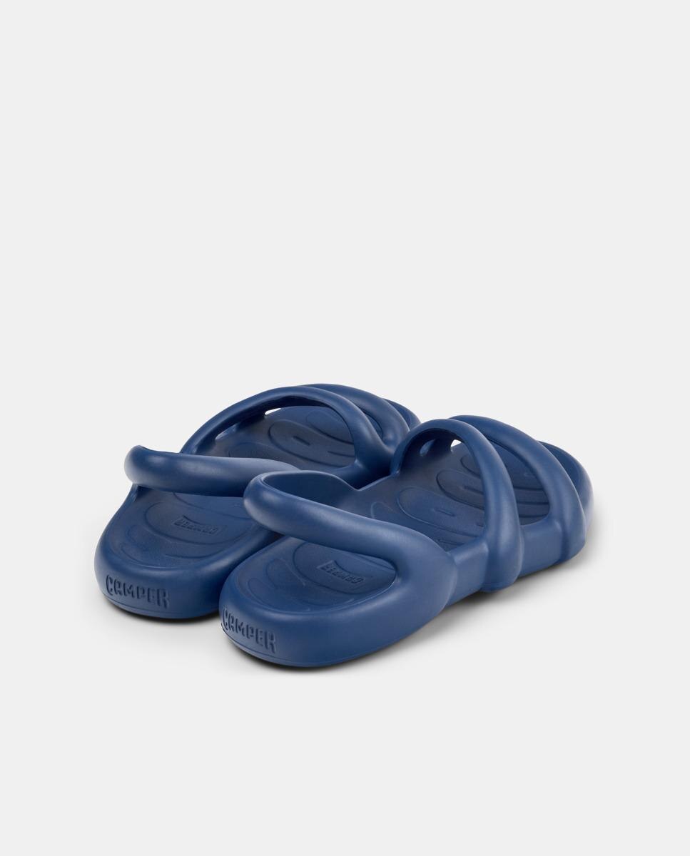 Sandalias planas de mujer kobarah flat abiertas - Camper - Azul Azul-2