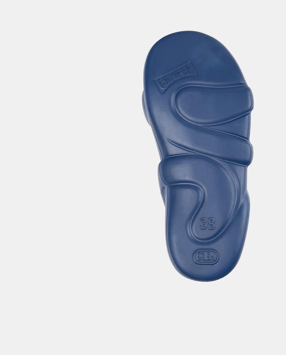 Sandalias planas de mujer kobarah flat abiertas - Camper - Azul Azul-4