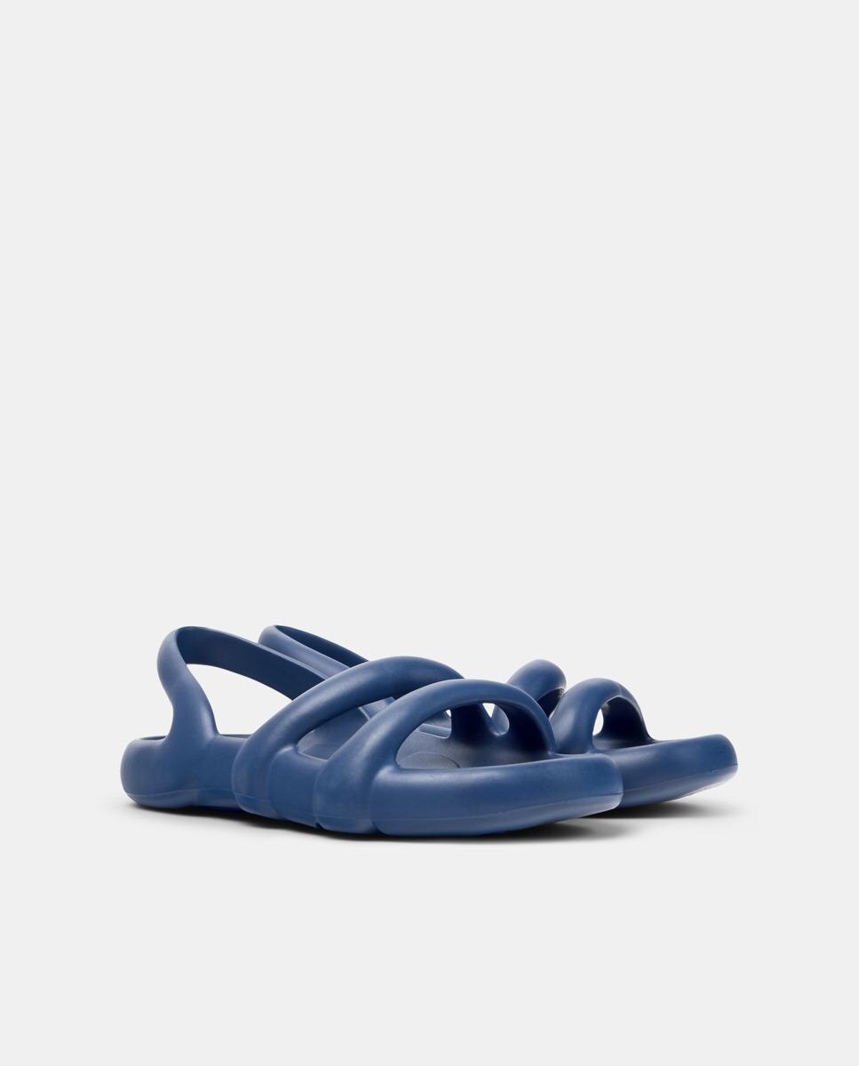 Sandalias planas de mujer kobarah flat abiertas - Camper - Azul Azul-5