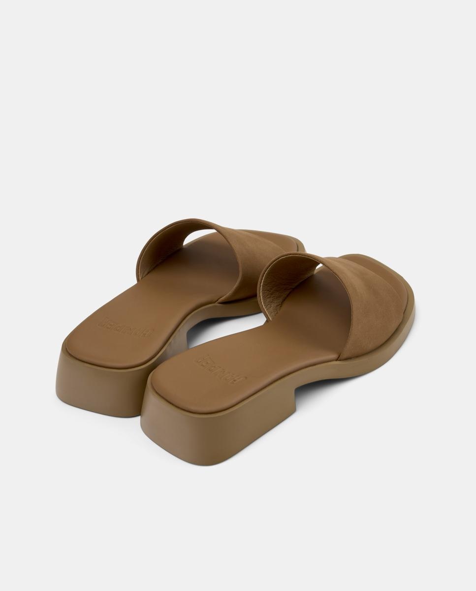 Sandalias de mujer Dana de piel - Camper - Marrón claro Marrón claro-2