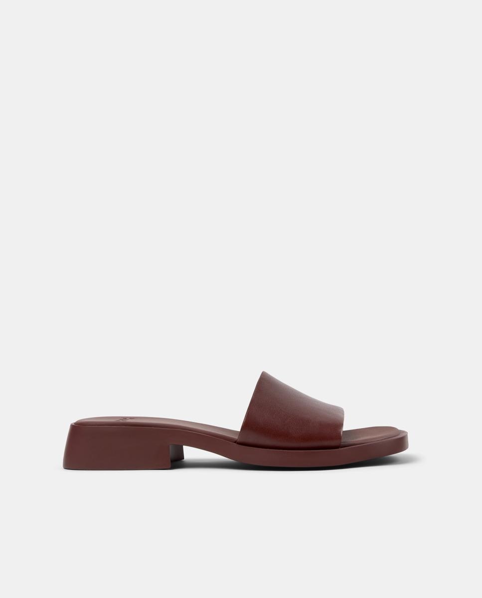 Sandalias de mujer Dana de piel - Camper - Burdeos Burdeos-1