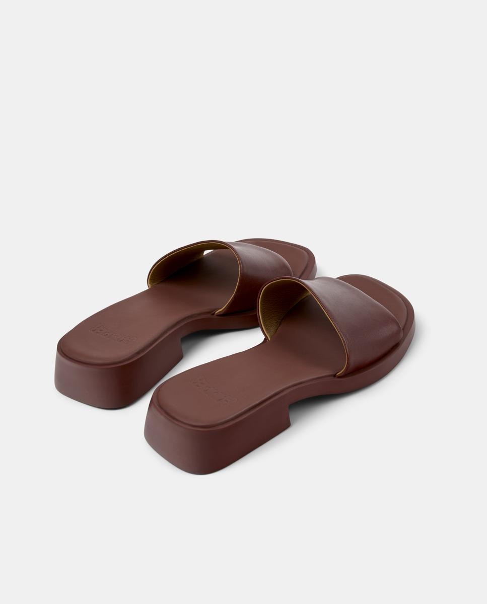 Sandalias de mujer Dana de piel - Camper - Burdeos Burdeos-2