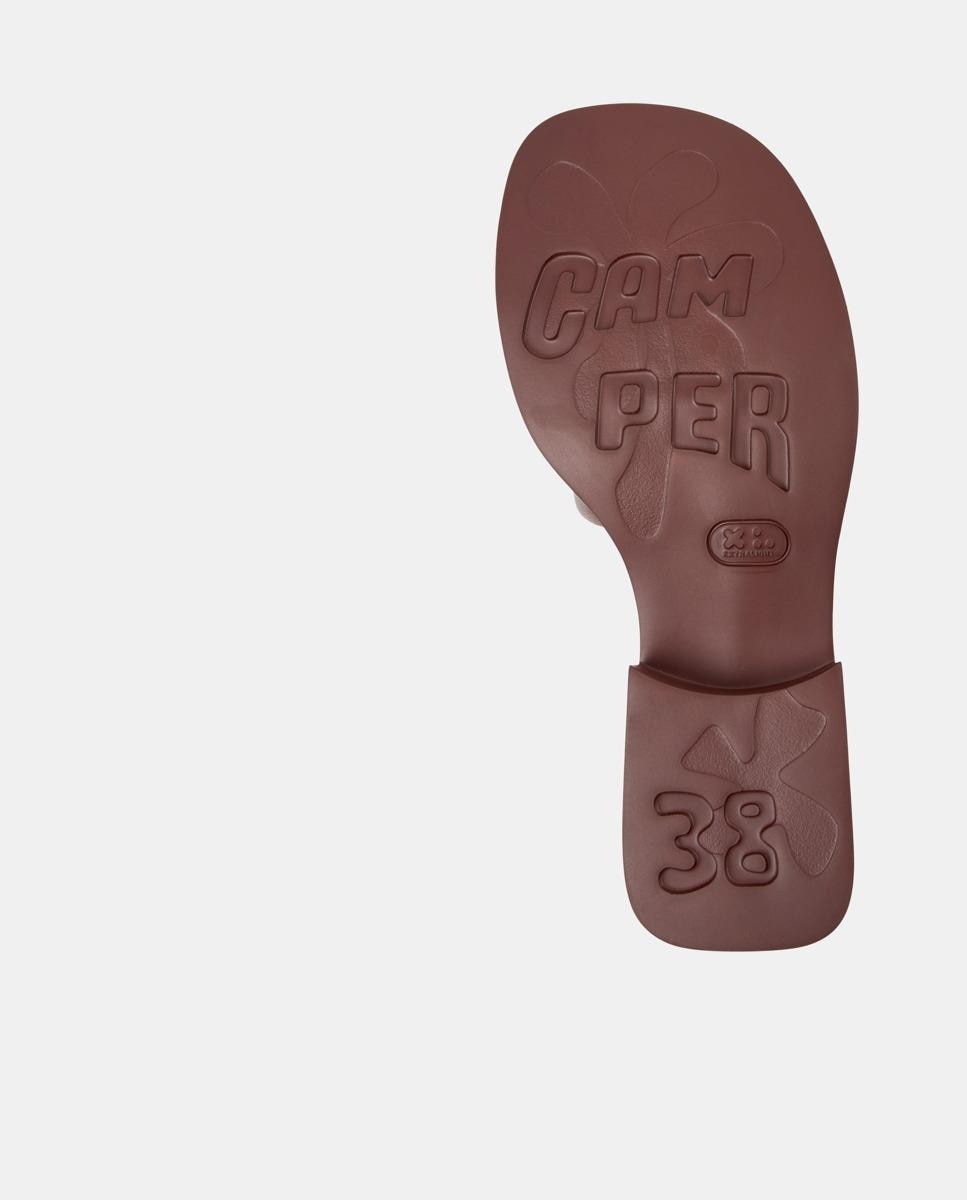 Sandalias de mujer Dana de piel - Camper - Burdeos Burdeos-4
