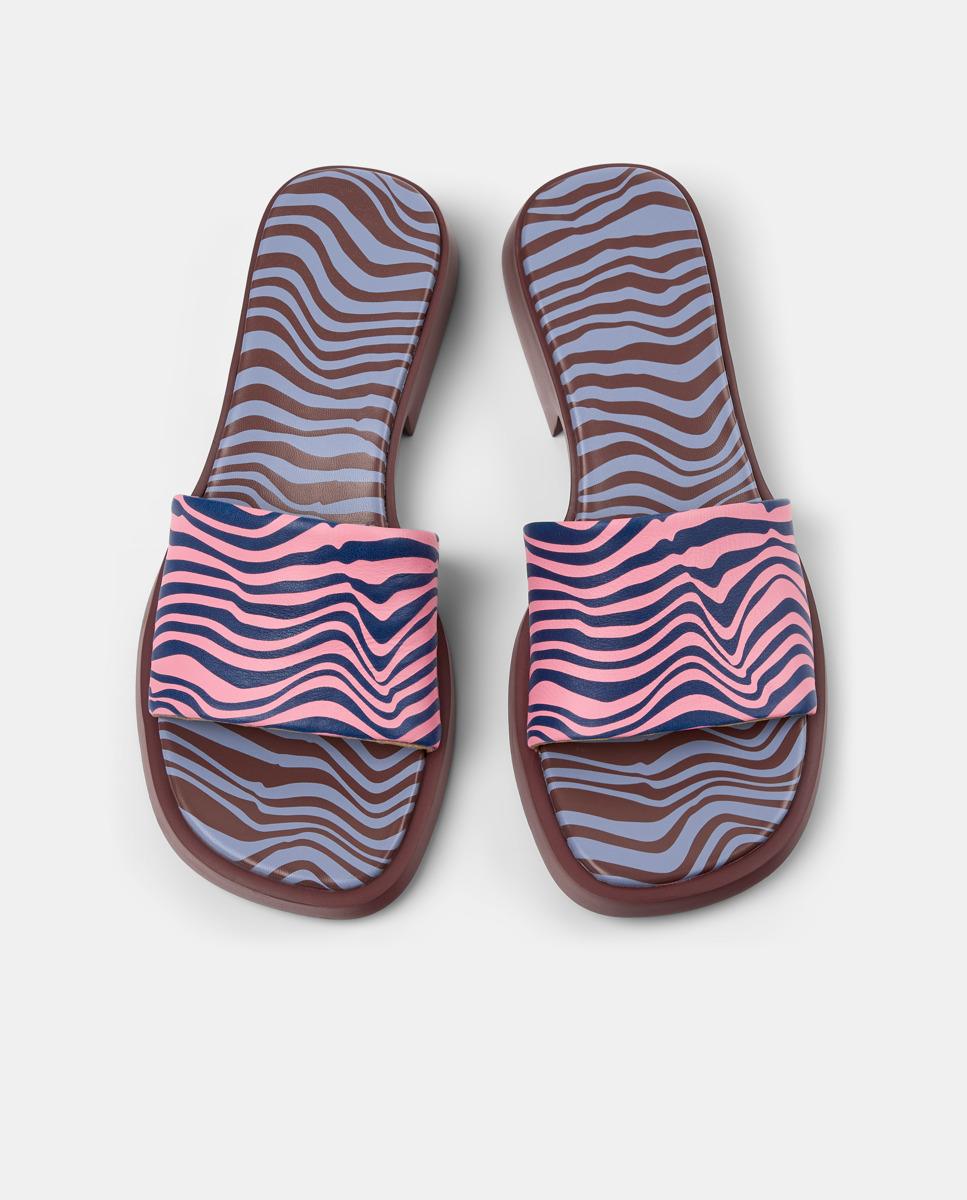Sandalias de mujer Dana de piel - Camper - Azul royal Azul royal-3
