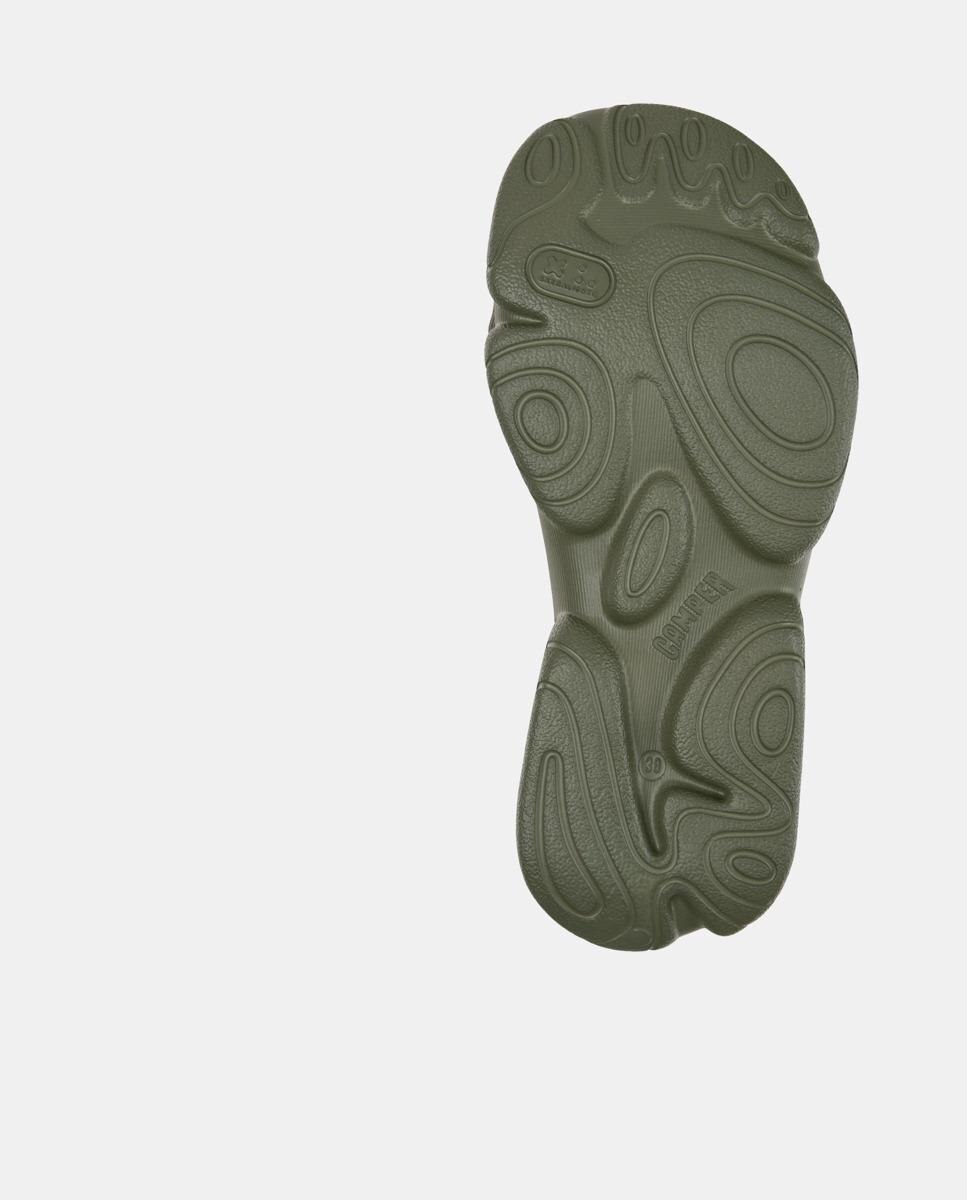 Sandalias planas de mujer karst sandal cierre adherente - Camper - Verde-Marrón Verde-Marrón-4
