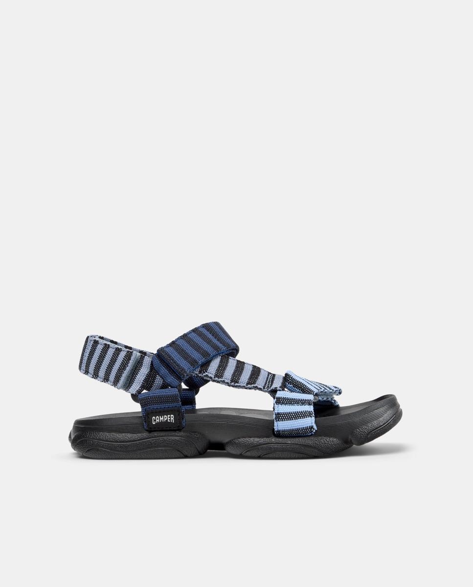 Sandalias planas de mujer karst sandal cierre adherente - Camper - Azul Azul-1