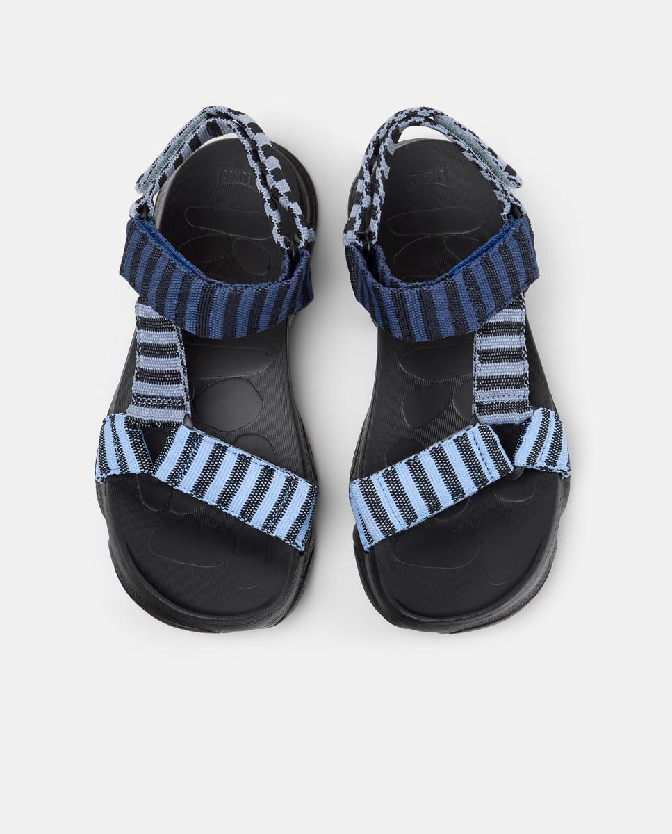 Sandalias planas de mujer karst sandal cierre adherente - Camper - Azul Azul-3