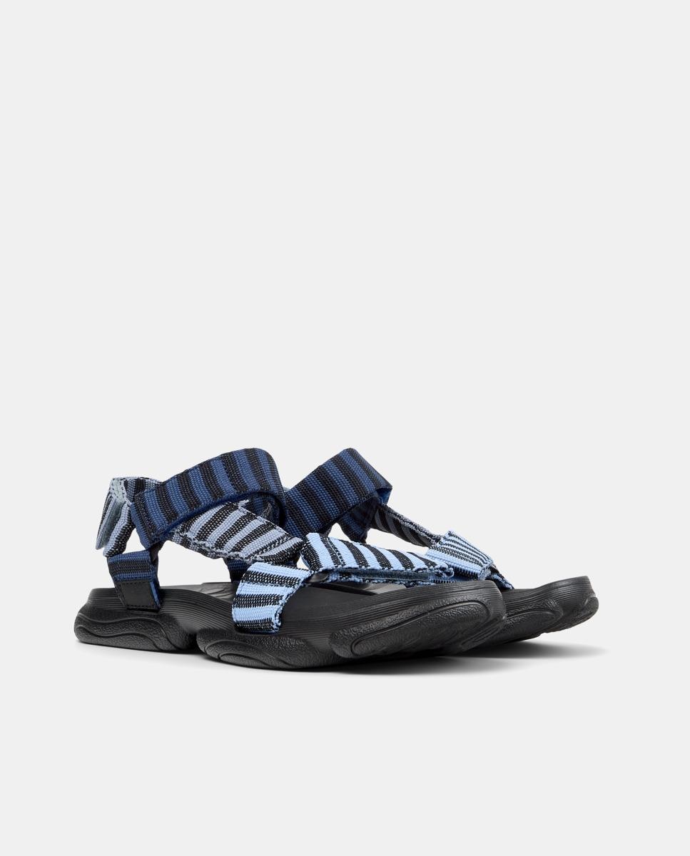 Sandalias planas de mujer karst sandal cierre adherente - Camper - Azul Azul-4