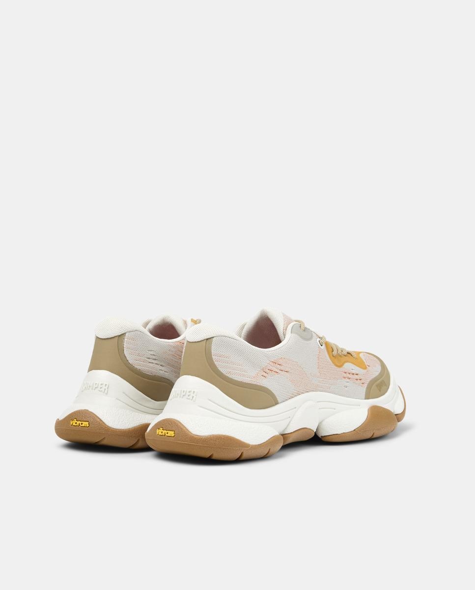 Zapatillas deportivas de mujer con cordones karst 2 - Camper - Beige Beige-2