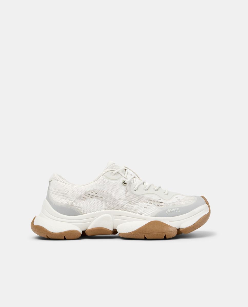 Zapatillas deportivas de mujer con cordones karst 2 - Camper - Blanco Blanco-1