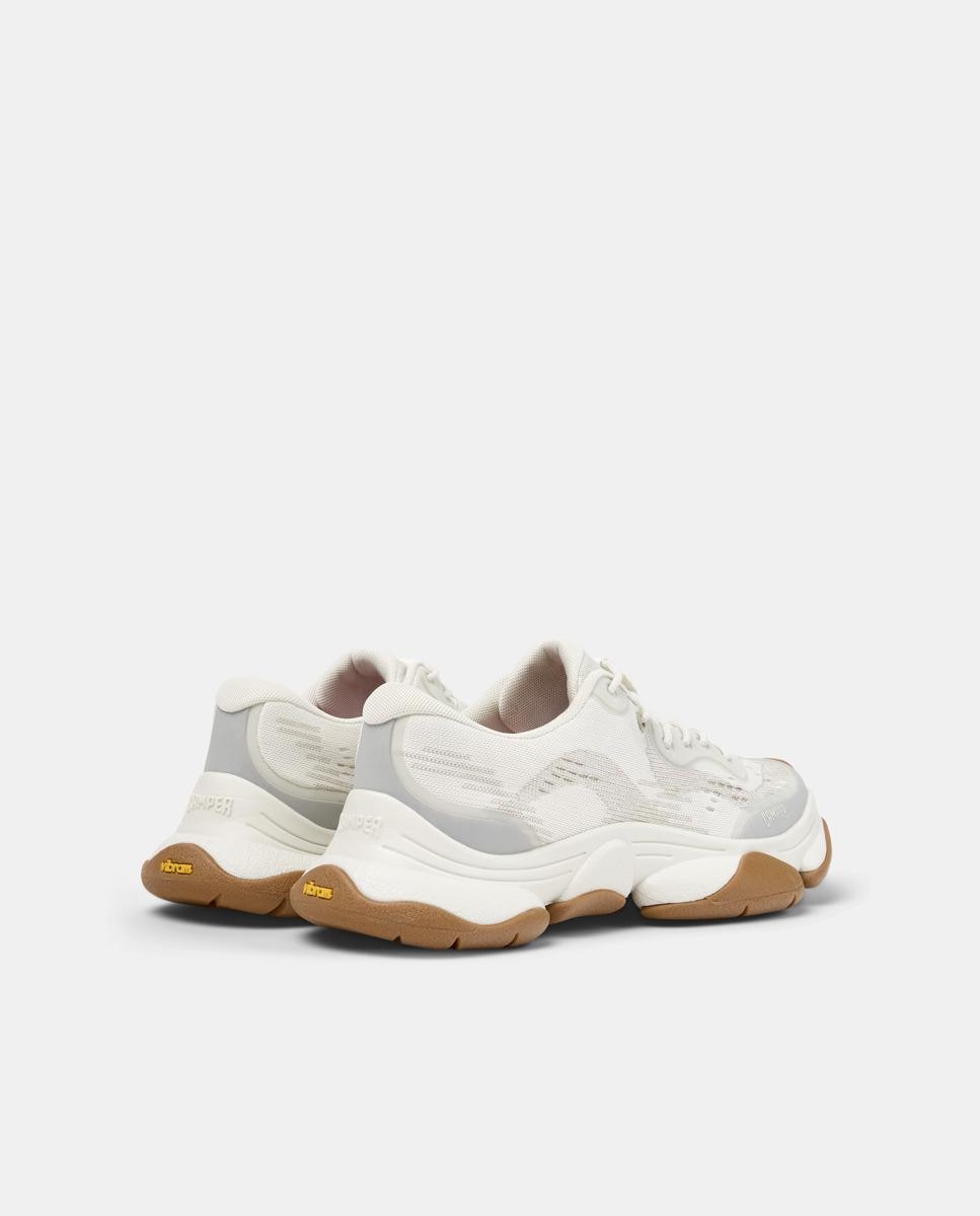 Zapatillas deportivas de mujer con cordones karst 2 - Camper - Blanco Blanco-2