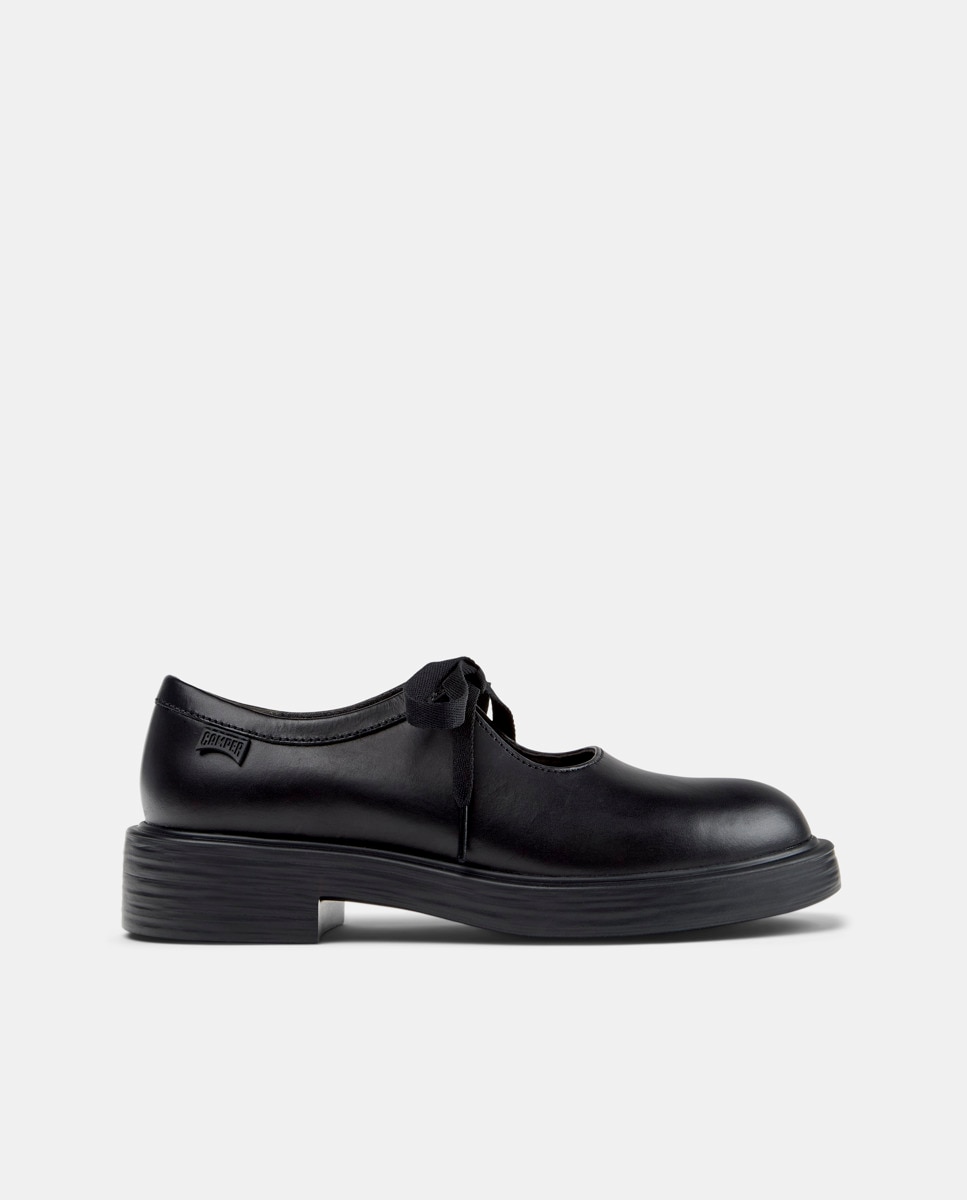 Bailarinas de tacón de mujer de piel dean - Camper - Negro Negro-1