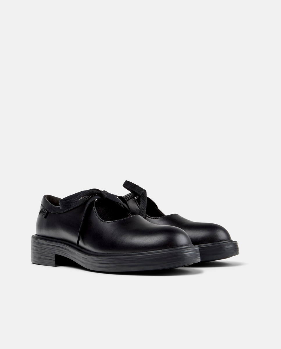 Bailarinas de tacón de mujer de piel dean - Camper - Negro Negro-3