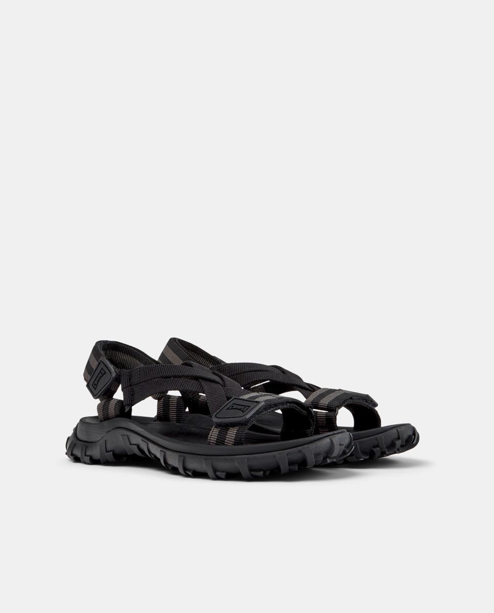 Sandalias planas de mujer drift trail sandal cierre adherente - Camper - Negro Negro-5