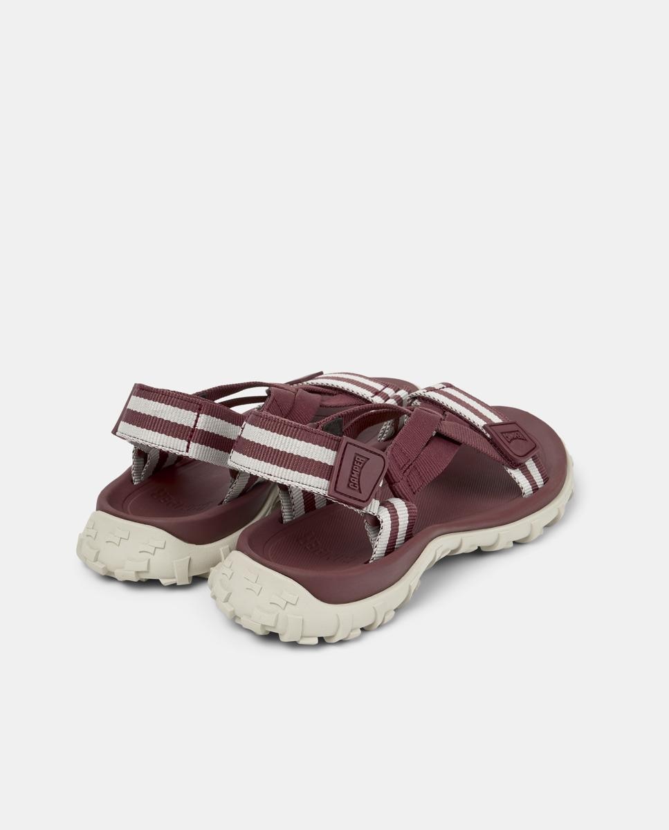 Sandalias planas de mujer drift trail sandal cierre adherente - Camper - Burdeos Burdeos-2