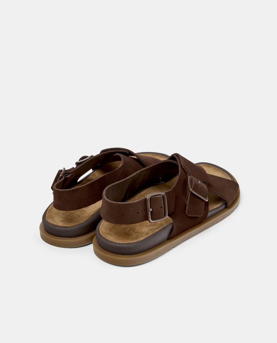 Sandalias de mujer Lluc Sandal de piel - Camper - Marrón oscuro Marrón oscuro-2