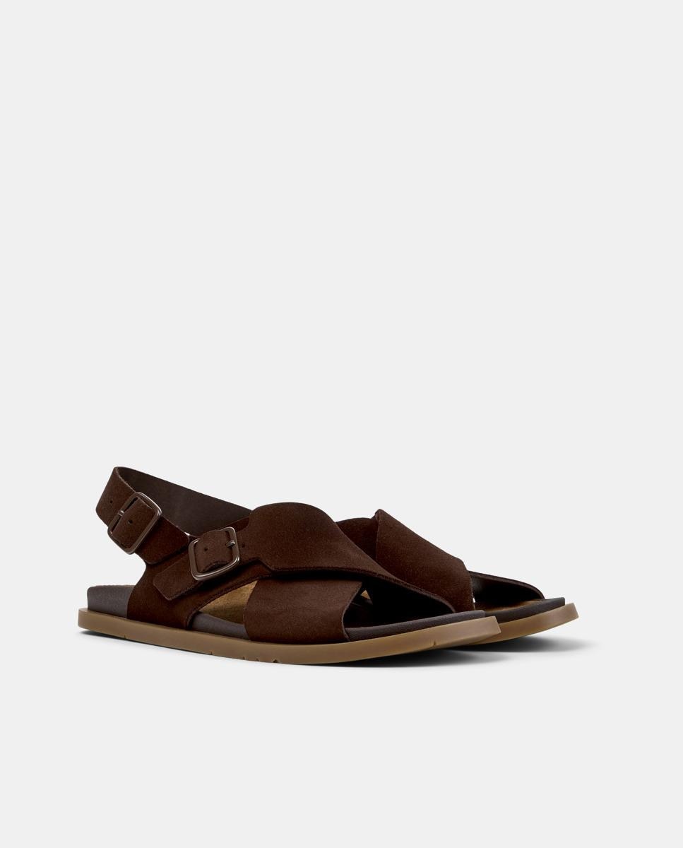 Sandalias de mujer Lluc Sandal de piel - Camper - Marrón oscuro Marrón oscuro-5