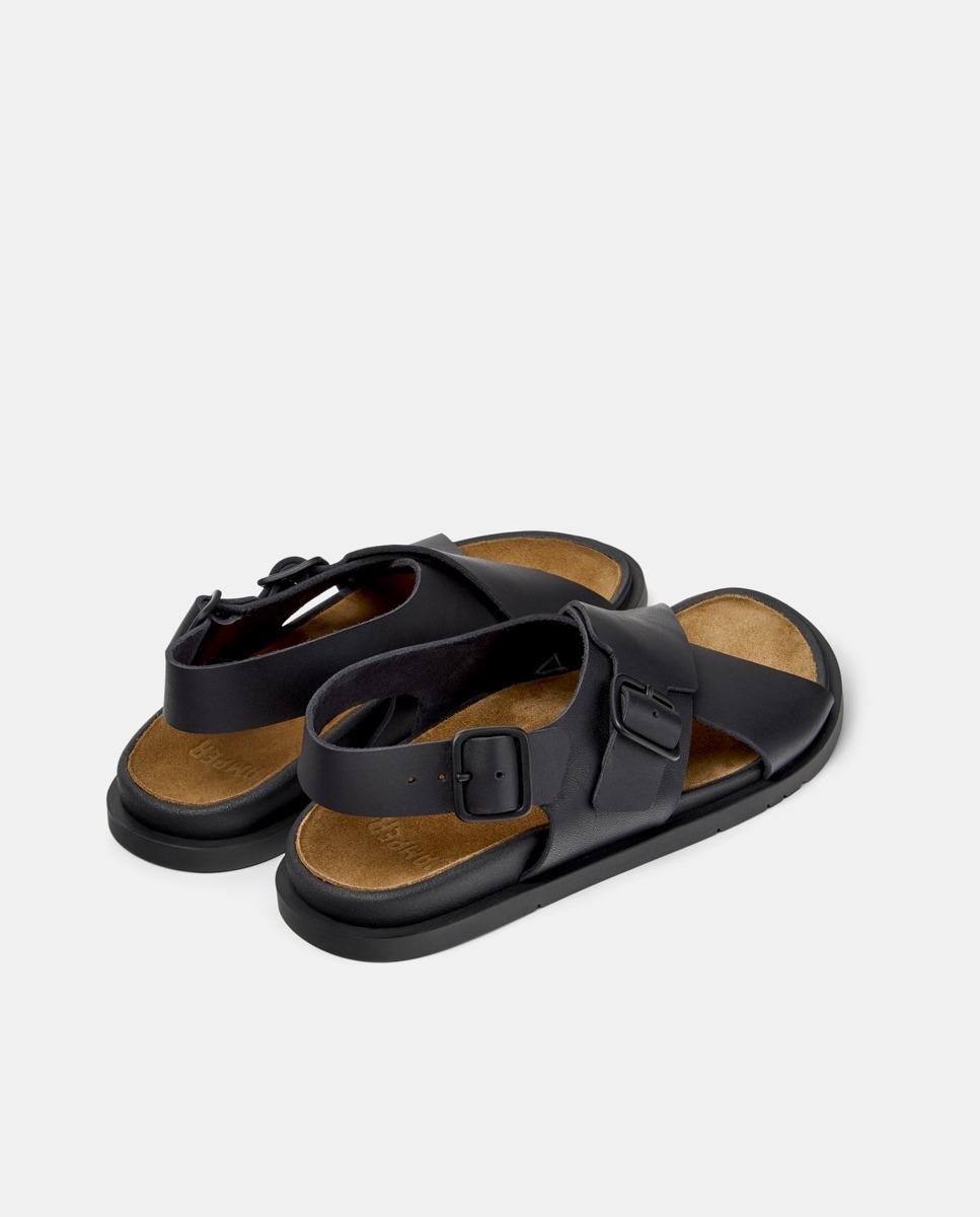 Sandalias de mujer Lluc Sandal de piel - Camper - Negro Negro-2