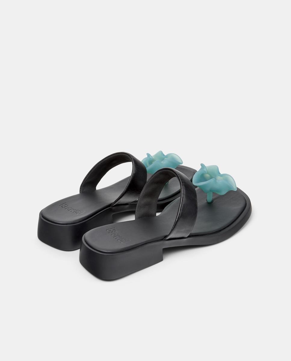 Sandalias de tacón de mujer de piel dana - Camper - Negro Negro-2