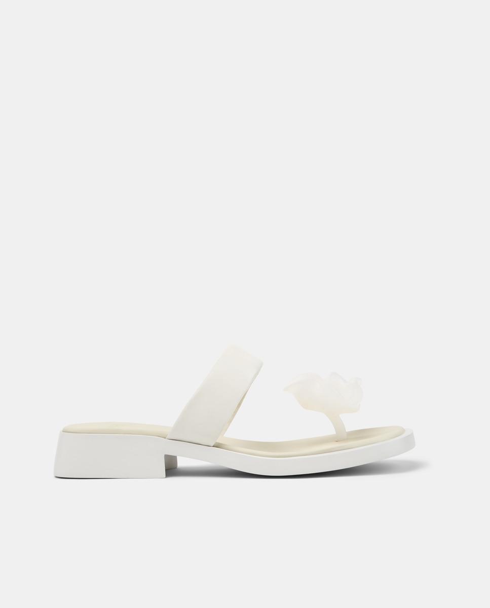 Sandalias de tacón de mujer de piel dana - Camper - Blanco Blanco-1