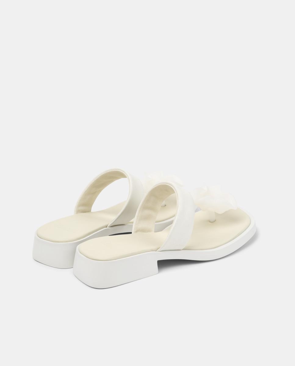 Sandalias de tacón de mujer de piel dana - Camper - Blanco Blanco-2
