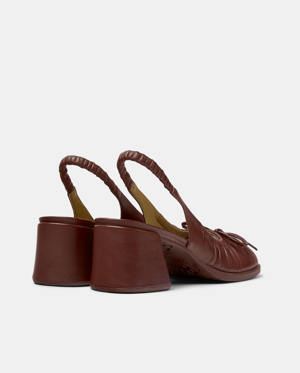 Mocasines con tacón de mujer de piel kora - Camper - Burdeos Burdeos-2