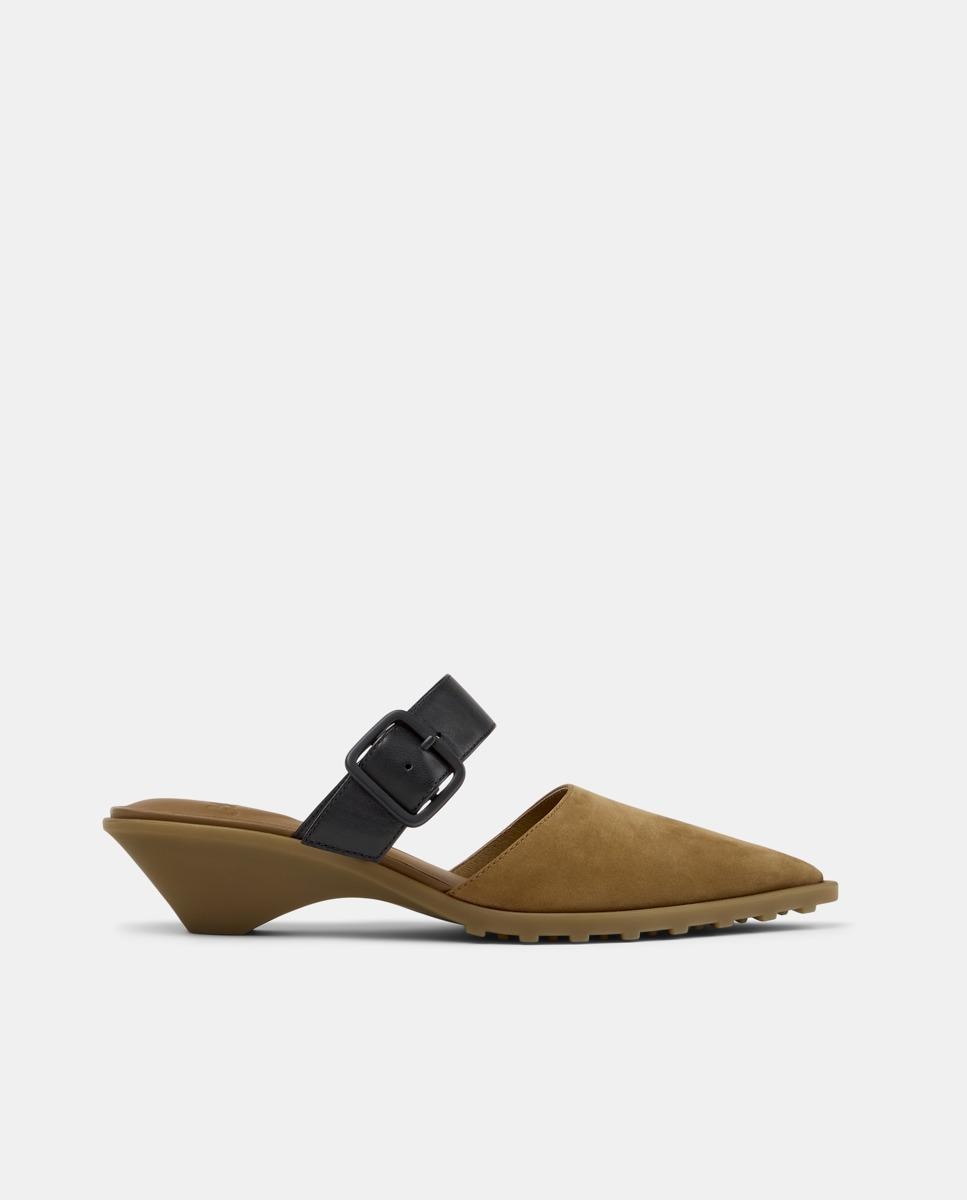 Mules de mujer de piel anita - Camper - Camel Camel-1