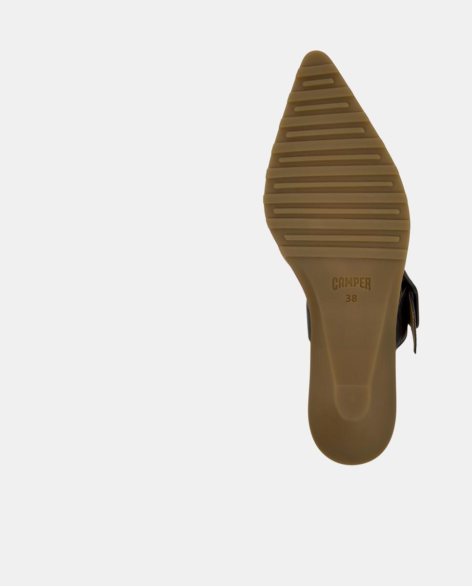 Mules de mujer de piel anita - Camper - Camel Camel-4