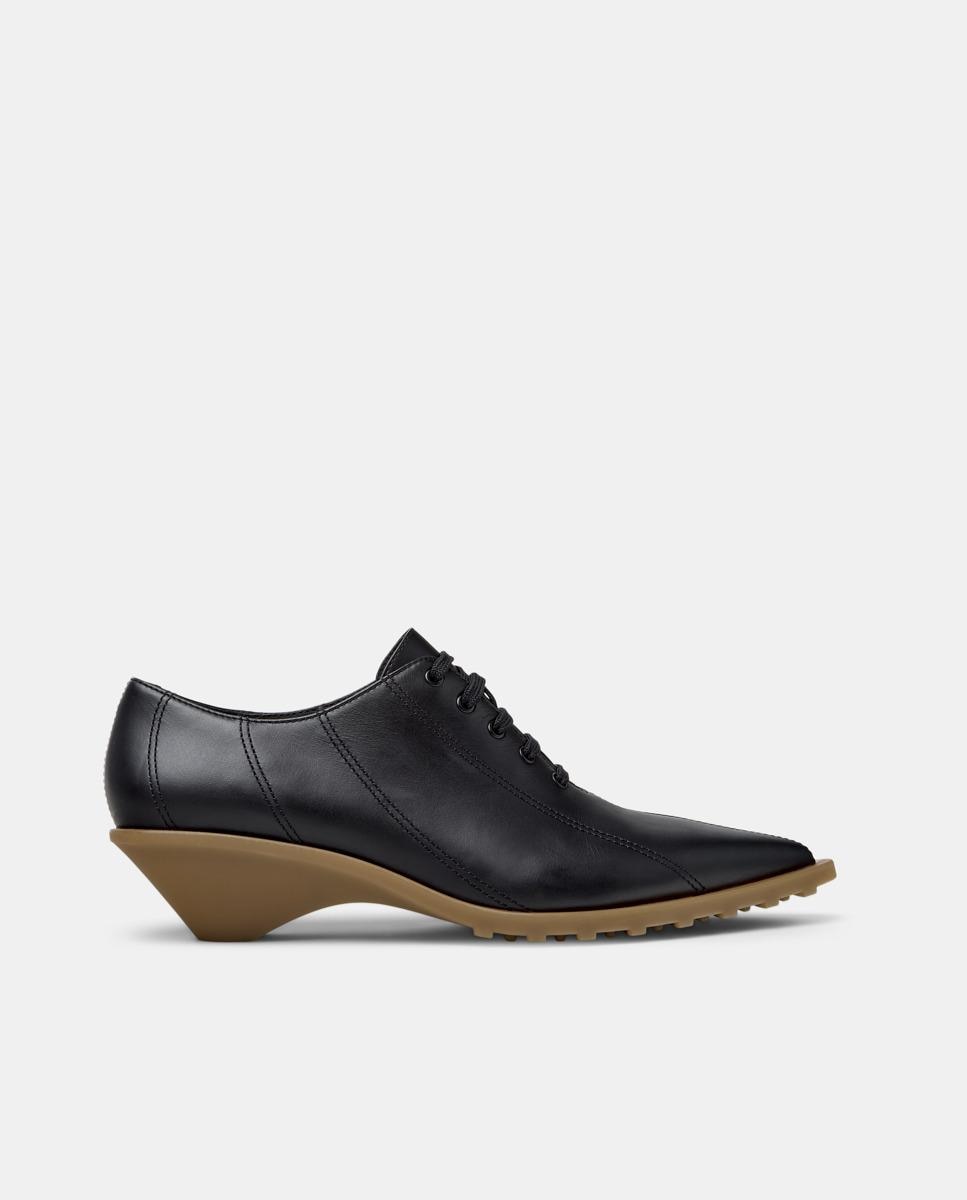 Zapatos de cordones de mujer Anita de piel - Camper - Negro Negro-1