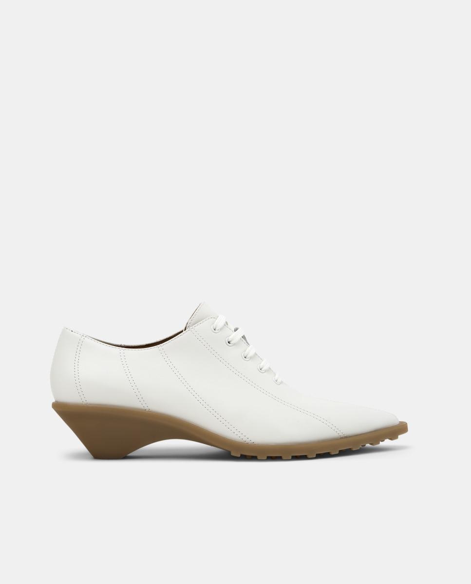 Zapatos de cordones de mujer Anita de piel - Camper - Blanco Blanco-1