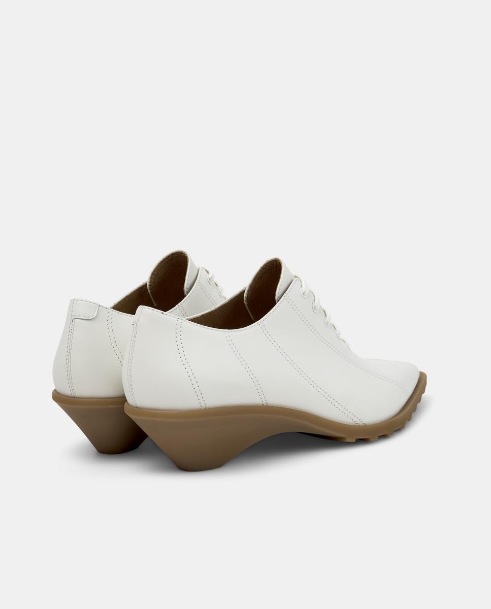 Zapatos de cordones de mujer Anita de piel - Camper - Blanco Blanco-2