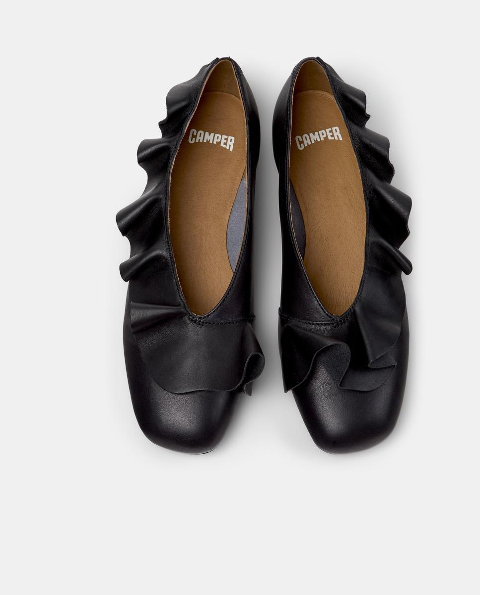 Bailarinas planas de piel de mujer Casi Myra - Camper - Negro Negro-2
