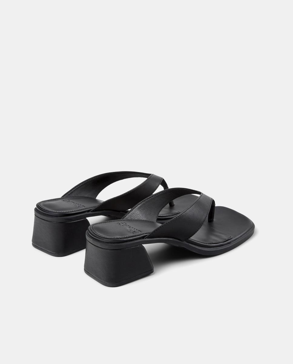 Sandalias de mujer Kora Sandal de piel - Camper - Negro Negro-2