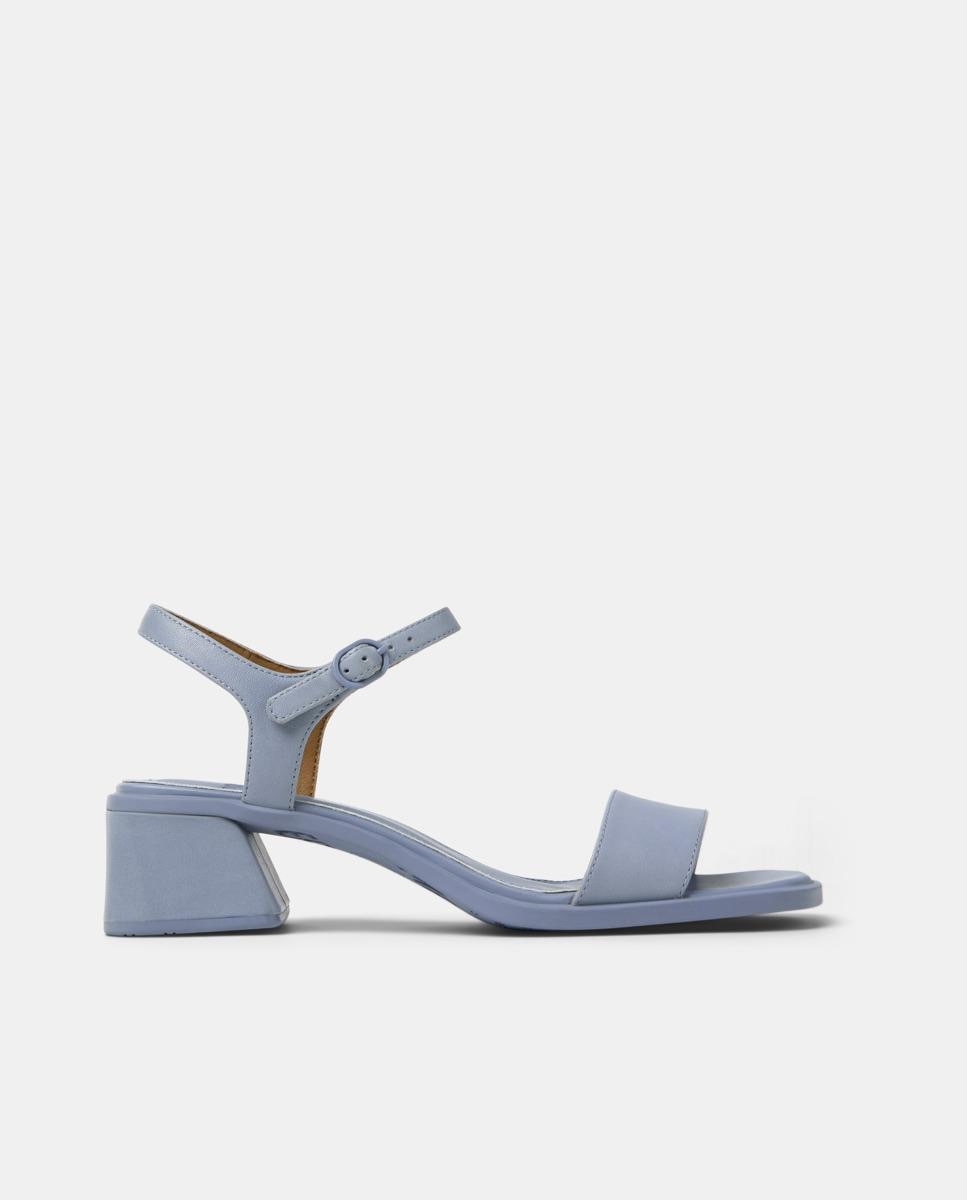 Sandalias de tacón de mujer Kora Sandal de piel - Camper - Azul claro Azul claro-1