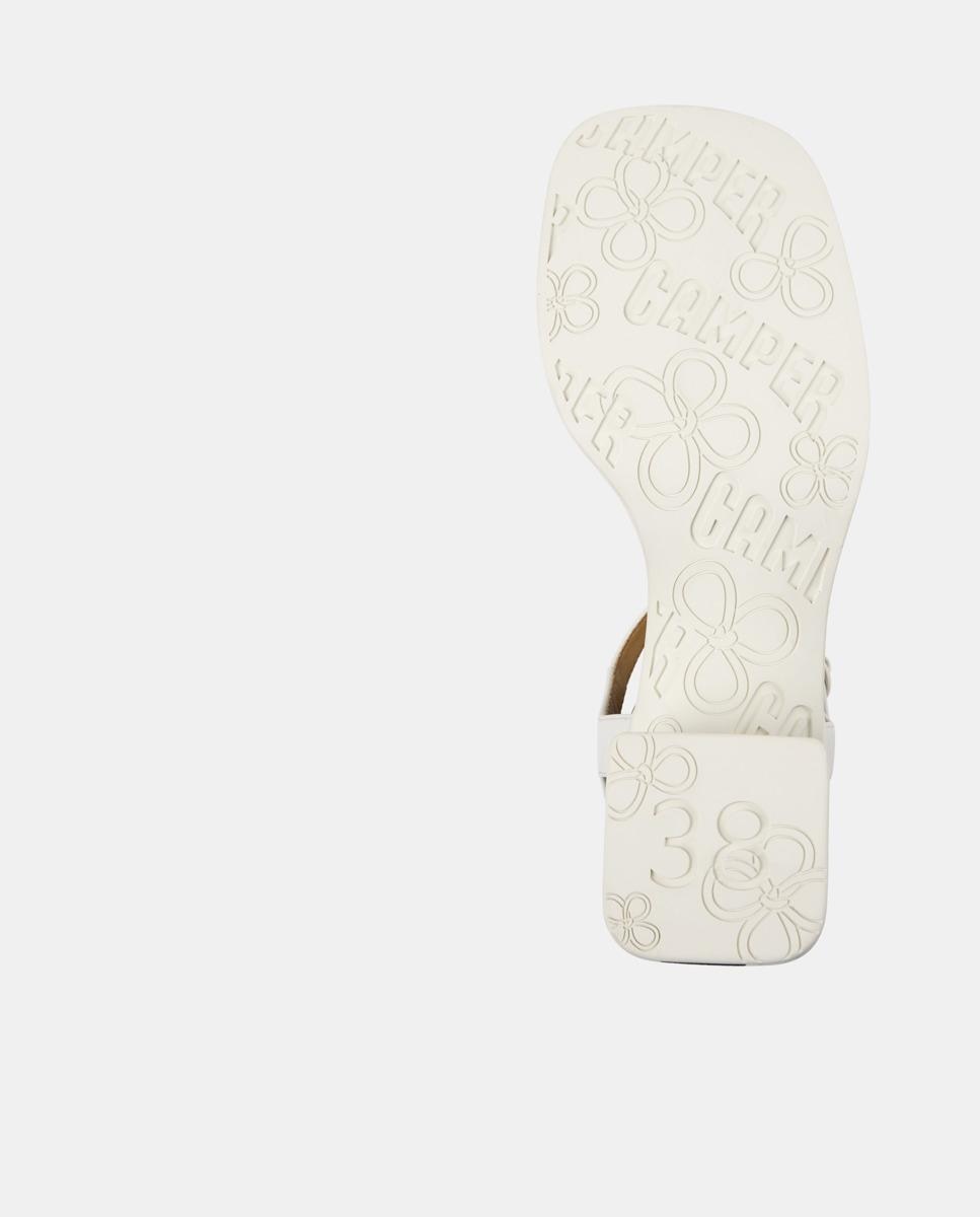 Sandalias de tacón de mujer Kora Sandal de piel - Camper - Blanco Blanco-4