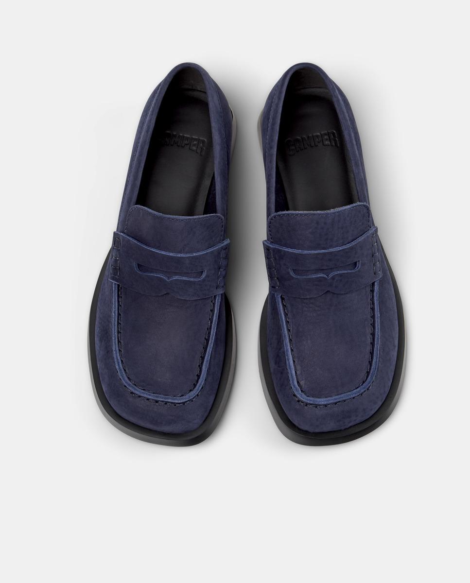Mocasines de mujer de piel donna - Camper - Azul marino Azul marino-3