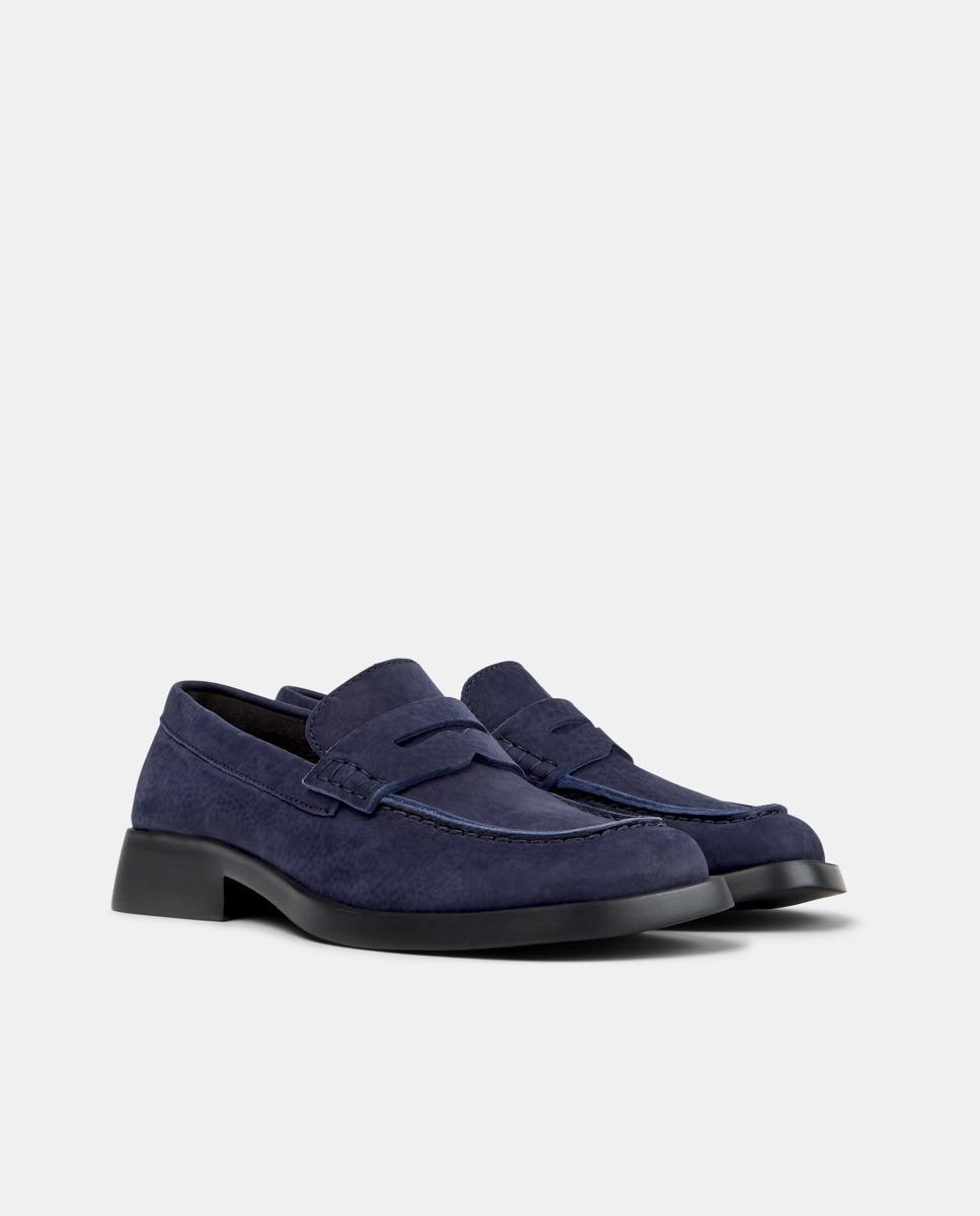 Mocasines de mujer de piel donna - Camper - Azul marino Azul marino-5