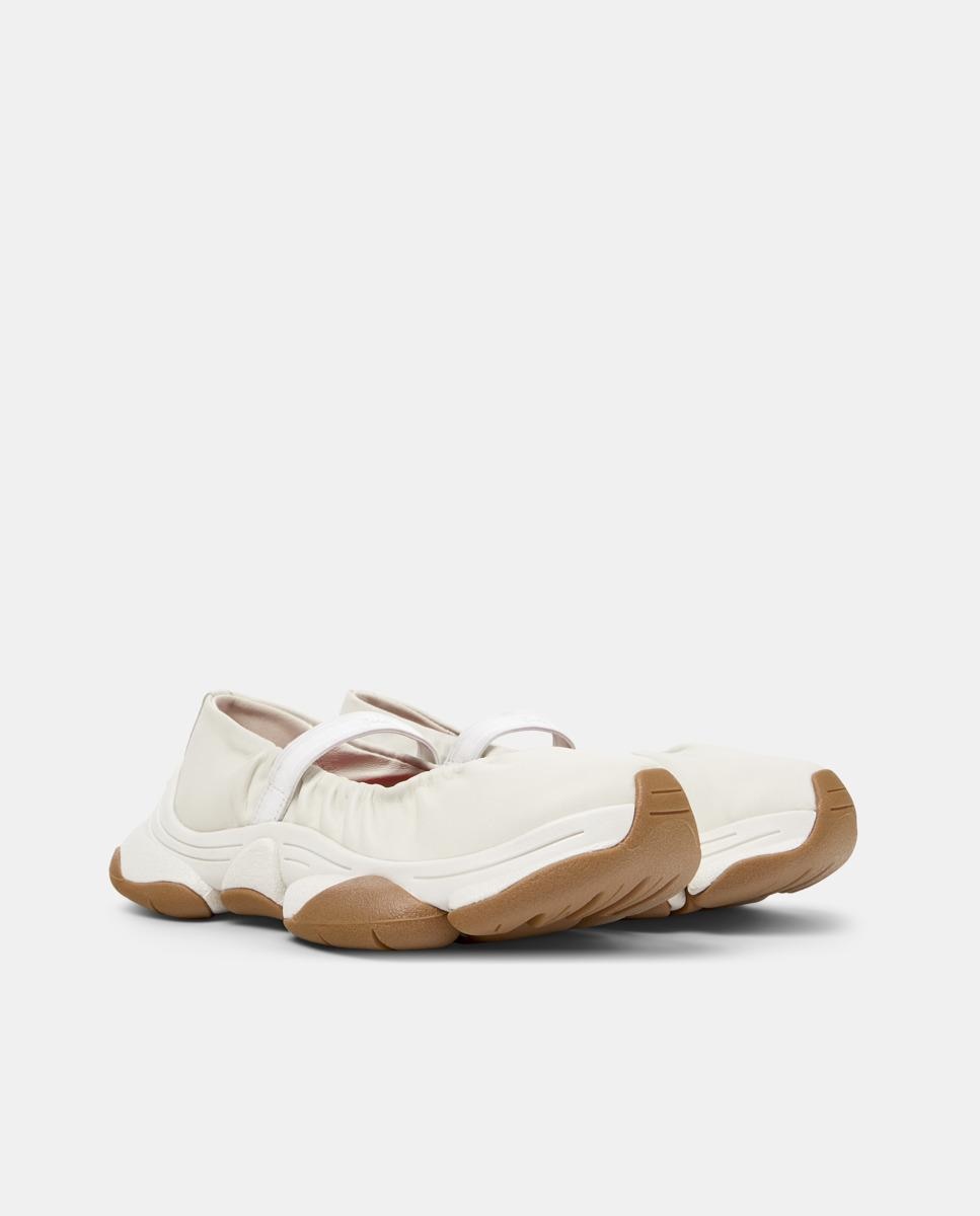 Bailarinas planas de piel de mujer Karst 2 - Camper - Blanco Blanco-5
