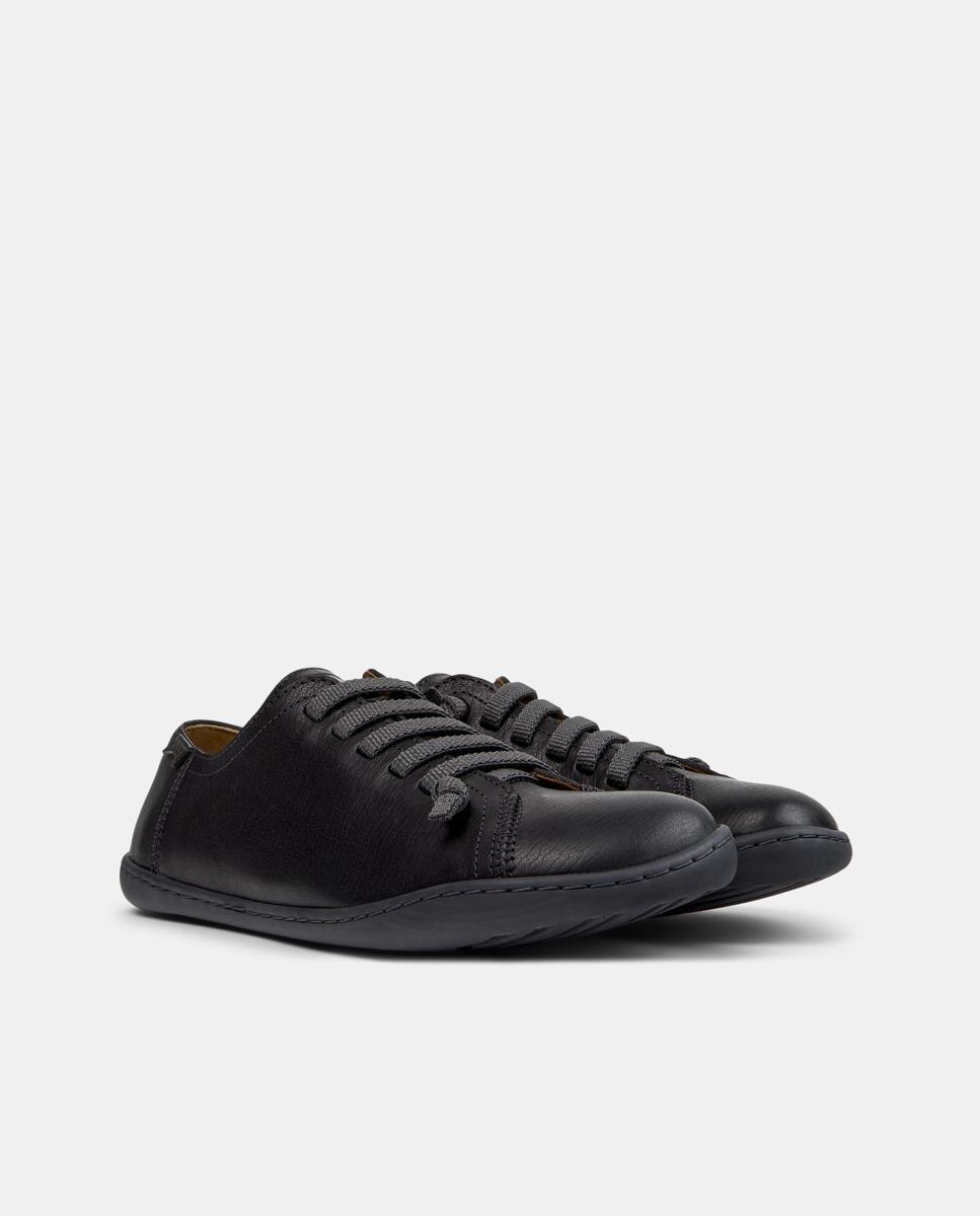 Zapatillas de mujer peu cami de piel - Camper - Negro Negro-5