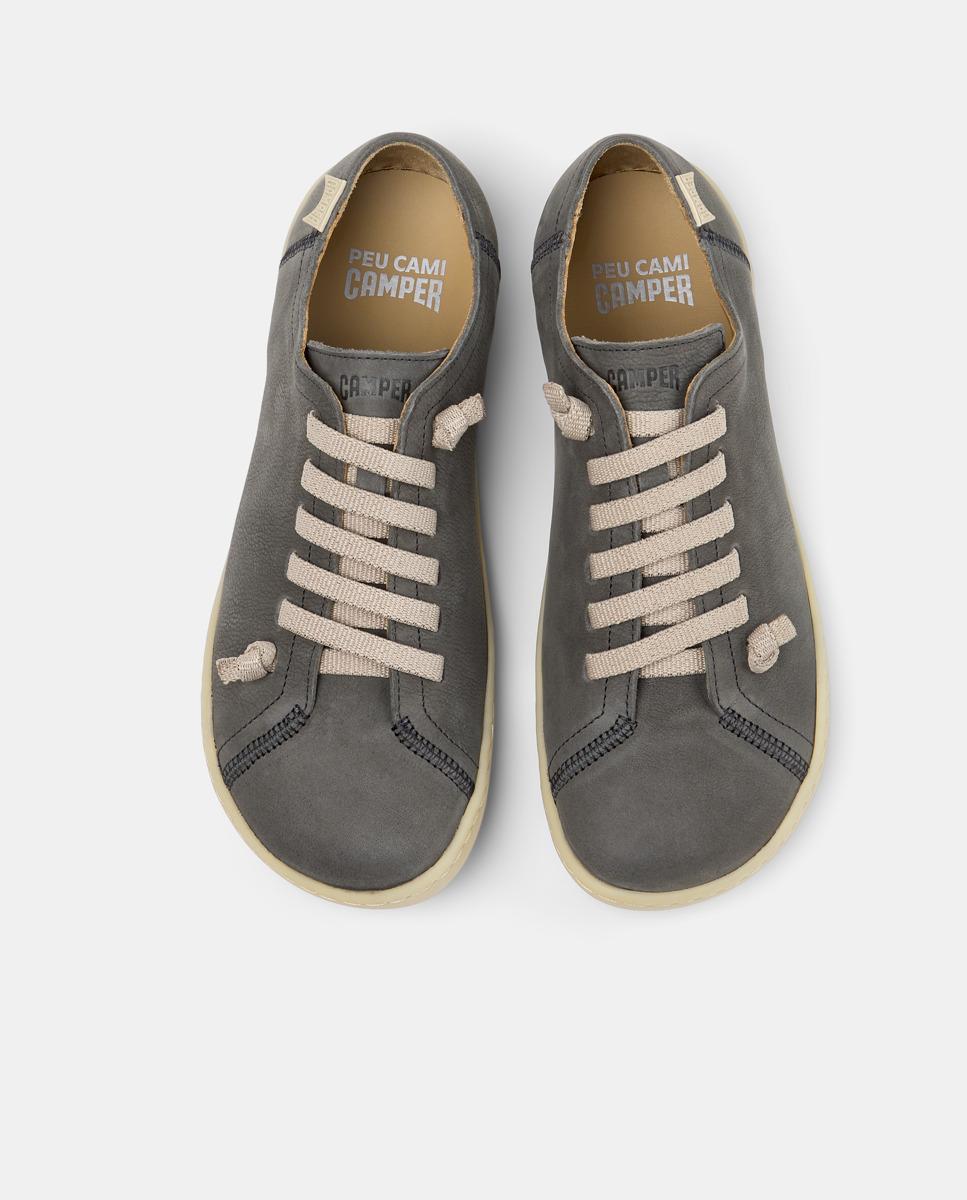 Zapatillas de mujer peu cami de piel - Camper - Gris Gris-3
