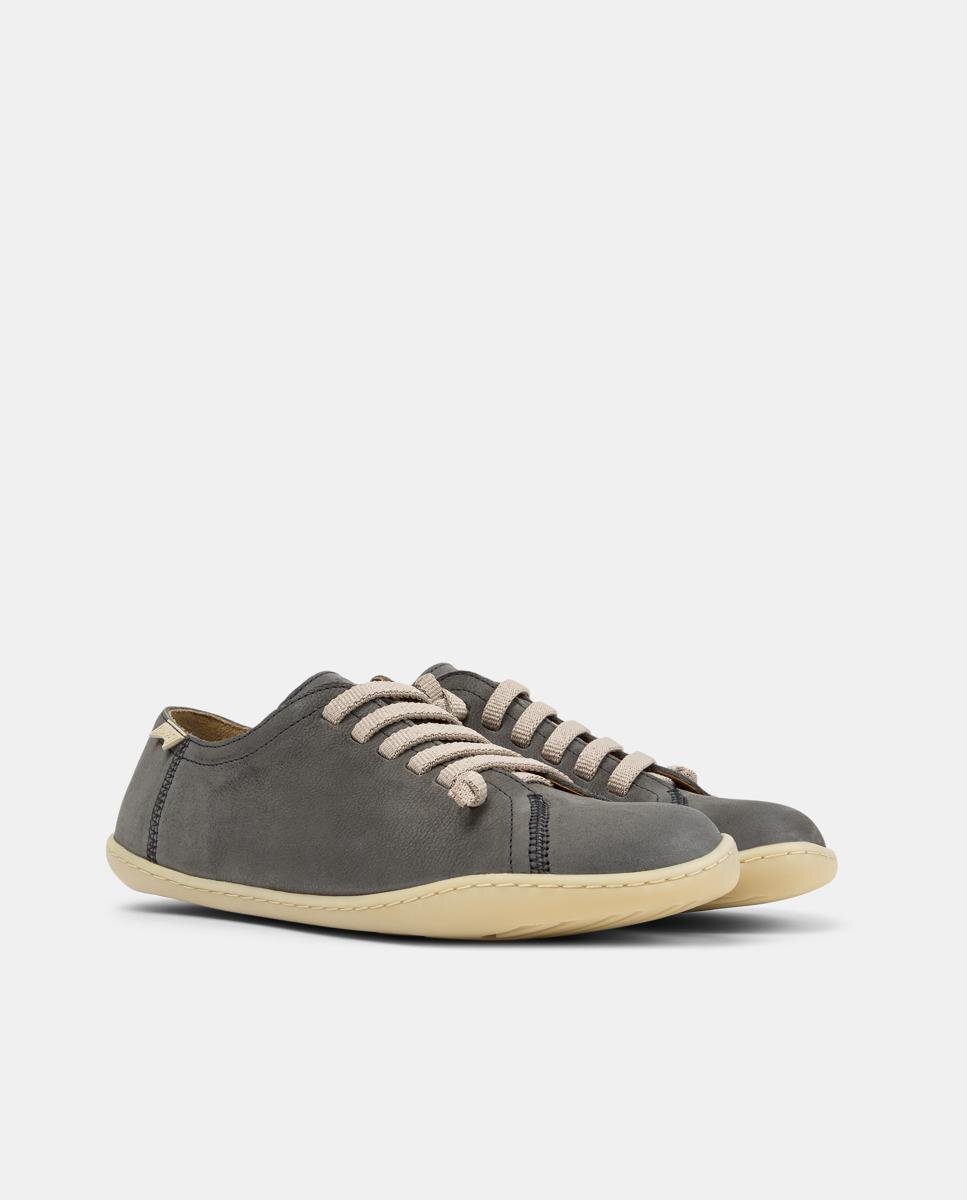 Zapatillas de mujer peu cami de piel - Camper - Gris Gris-5