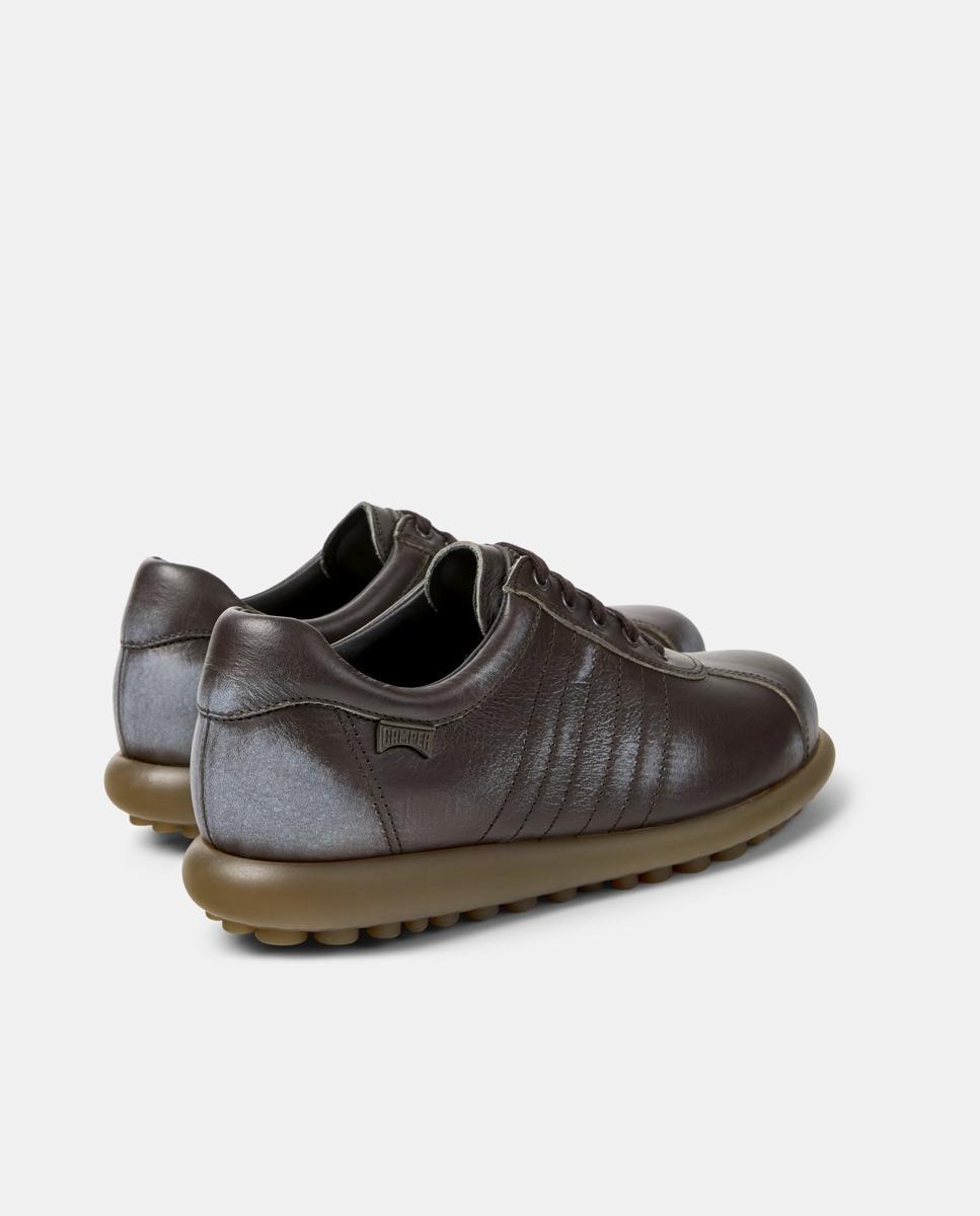 Zapatillas de piel de mujer pelotas ariel con cordones - Camper - Marrón oscuro Marrón oscuro-2