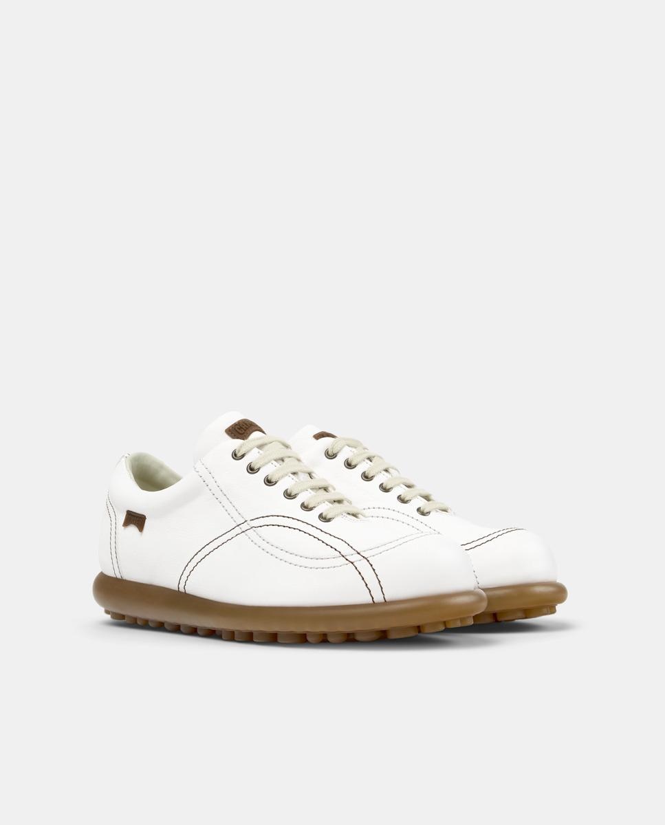 Zapatillas de mujer pelotas ariel hella twins de piel - Camper - Blanco Blanco-5