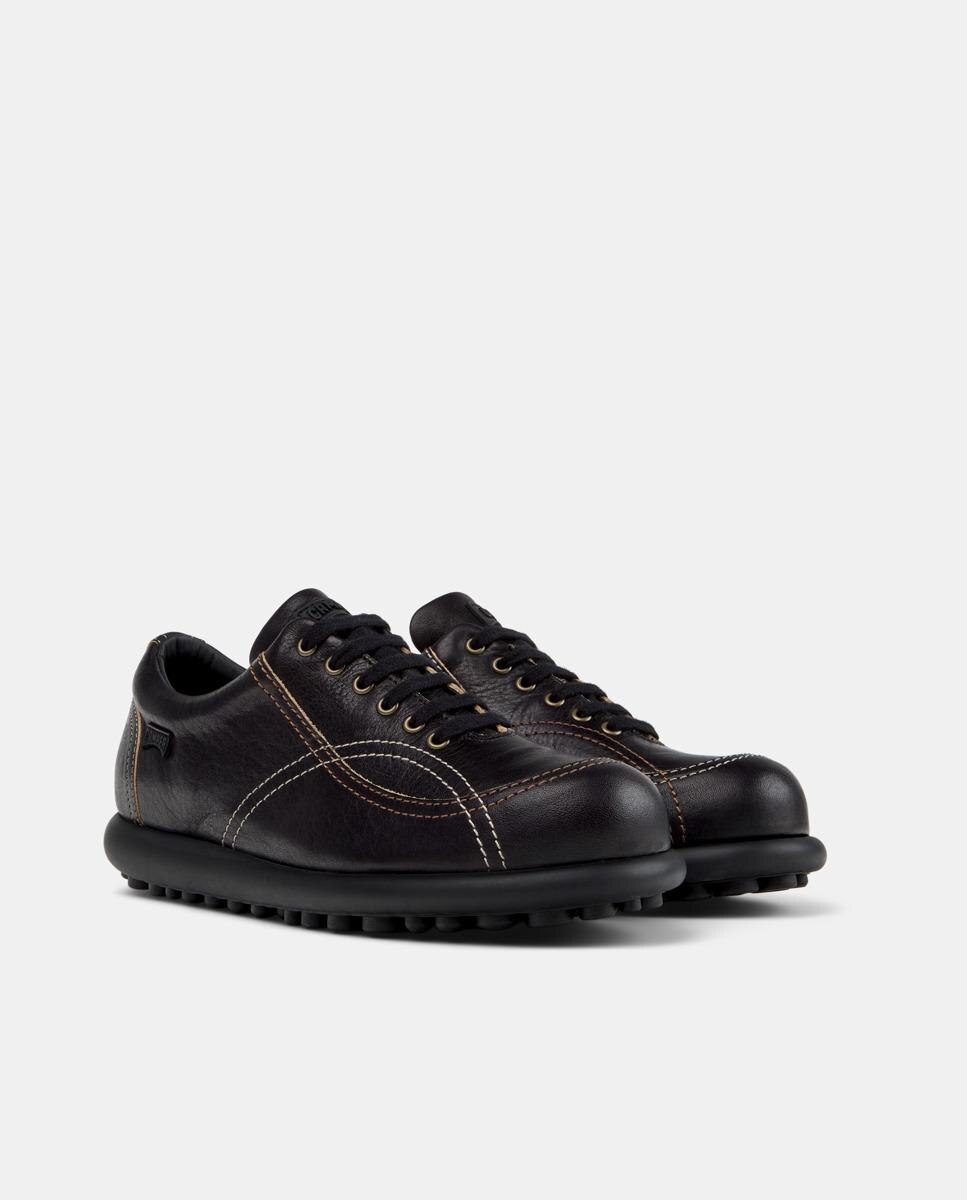 Zapatillas de mujer pelotas ariel hella twins de piel - Camper - Negro Negro-5